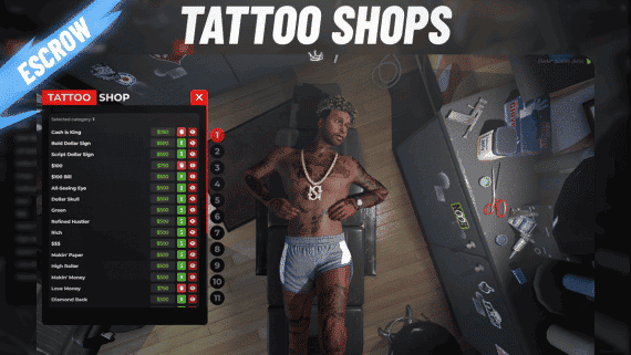 [QB/ESX] VMS_TATTOOSHOP | qb-tattooshop / esx-tattooshop